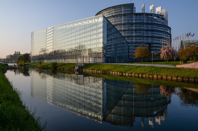Le Parlement européen lors d'une session plénière à Strasbourg, le 5 avril 2017