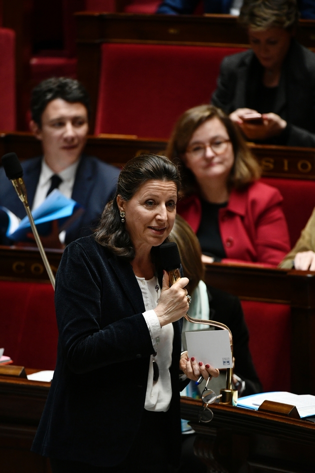 Agnès Buzyn, ministre de la Santé, lors des questions au gouvernement, le 7 mars 2018 à l'Assemblée nationale, à Paris