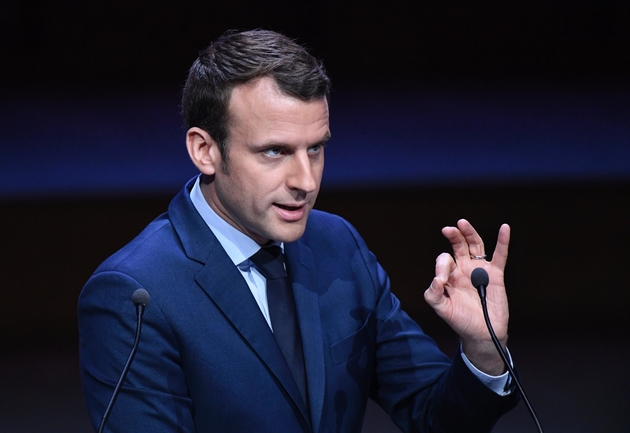 Emmanuel Macron le 22 mars 2017 à Paris