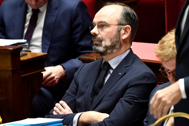 Le Premier ministre Edouard Philippe à l'Assemblée nationale, le 21 janvier 2020 à Paris