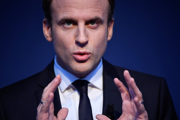 Emmanuel Macron, président du mouvement En Marche !, lors de la présentation de son programme le 1er mars 2017 à Paris