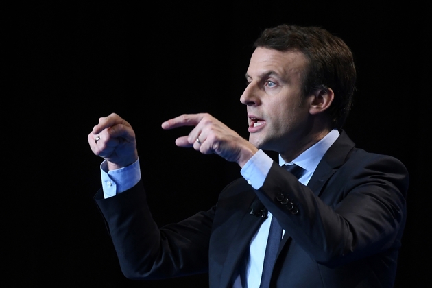 Le candidat à la présidentielle française Emmanuel Macron à Caen, le 4 mars 2017
