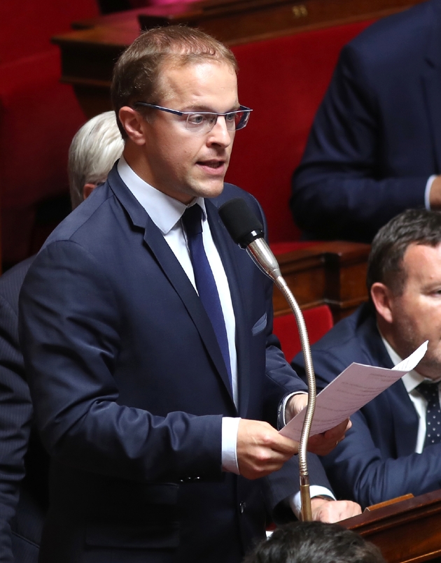 Le député Les Républoicains Thibault Bazin à l'Assemblée nationale, le 6 juin 2018 à Paris