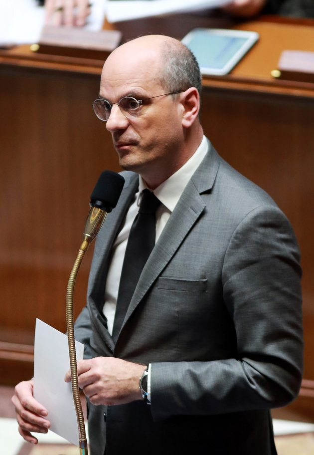 Le ministre de l'Education Jean-Michel Blanquer à l'Assemblée nationale le 18 avril 2018