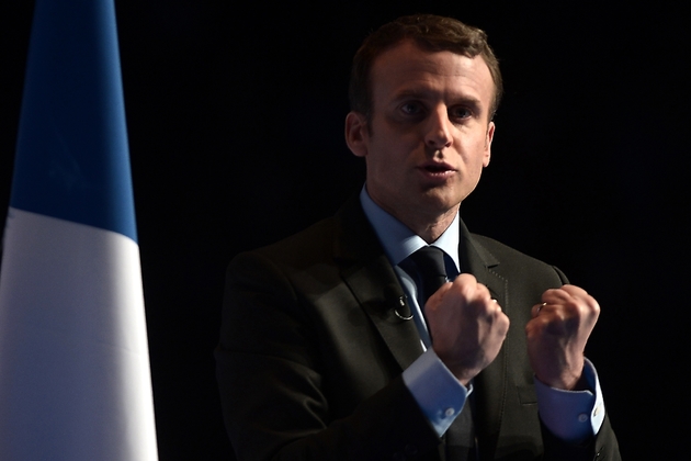 Emmanuel Macron, le 12 avril 2017, à Pau