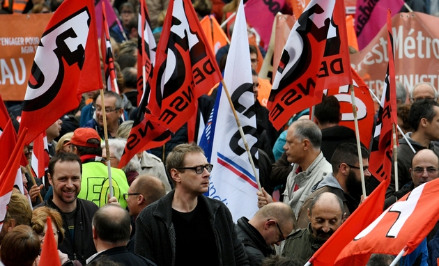 Manifestations de fonctionnaires à Brest, le 10 octobre 2016