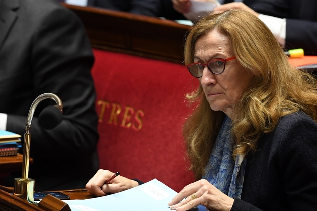 La ministre de la Justice Nicole Belloubet à l'Assemblée nationale, le 31 janvier 2018 à Paris