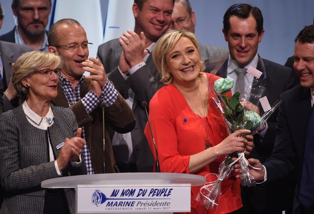 Marine Le Pen le 11 mars  2017 à Deols