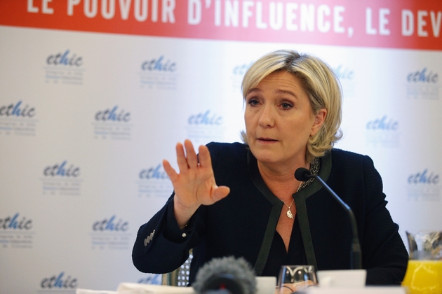 Marine Le Pen le 7 mars 2017 à Paris