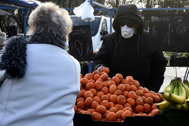 Le marché de Crépy-en-Valois le 1er mars 2020