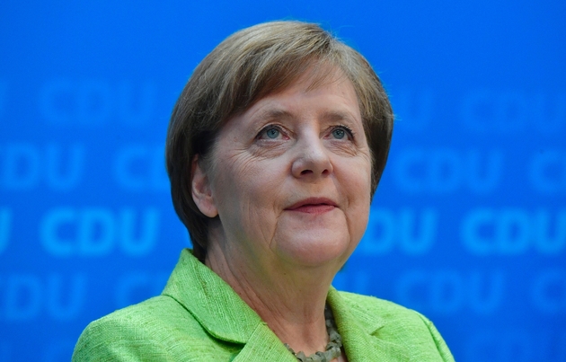 Angela Merkel le 27 mars 2017 à Berlin 