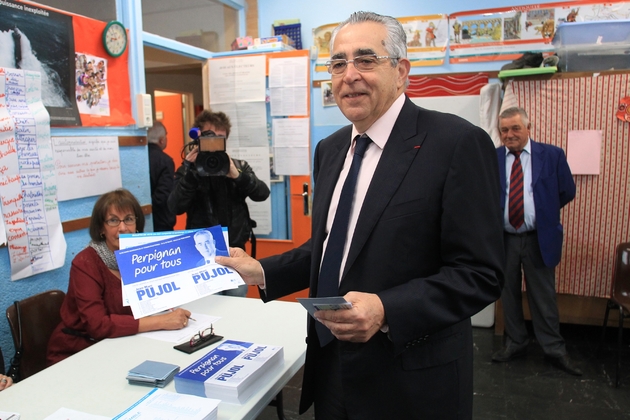 Jean-Marc Pujol, 70 ans, maire (LR) sortant de Perpignan, investi pour les municipales de 2020 