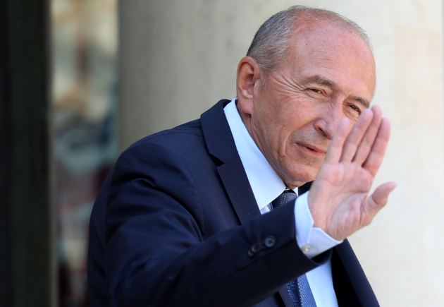 Le ministre de l'Intérieur Gérard Collomb à la sortie de l'Elysée, le 6 juillet 2018 à Paris