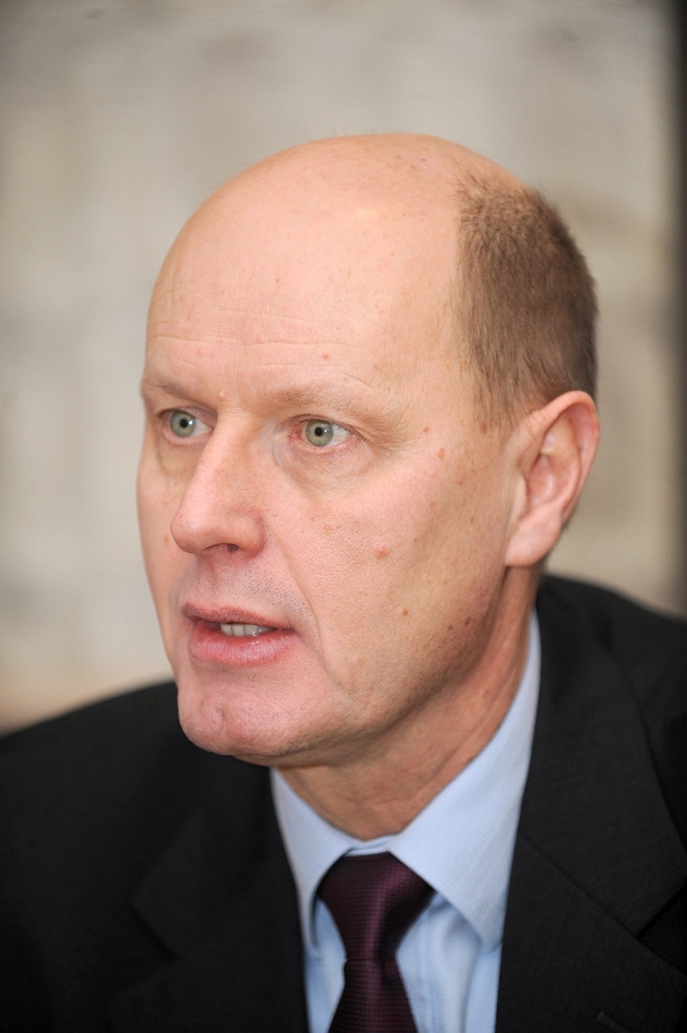 Carl Lang, ex-eurodéputé FN, le 10 janvier 2009 au Mont Saint-Michel.