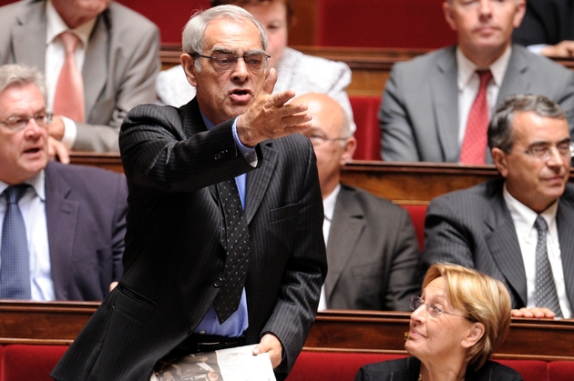 Henri Emmanuelli le 13 mai  2016 à l'Assemblée nationale à Paris