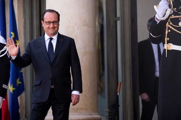 Il s'agissait de la dernière réception de chef d'Etat à l'Elysée du mandat de François Hollande