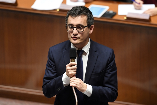 Gérald Darmanin, ministre de l'Action et des Comptes publics, à l'Assemblée nationale à Paris le 31 janvier 2018