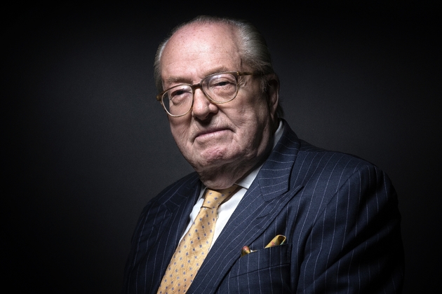 Photo d'archives de l'ancien président du Front national Jean-Marie Le Pen à Saint-Cloud (Hauts-de-Seine) le 27 janvier 2016