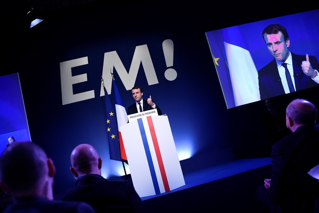 Emmanuel Macron présente son programme à Paris le 2 mars 2017