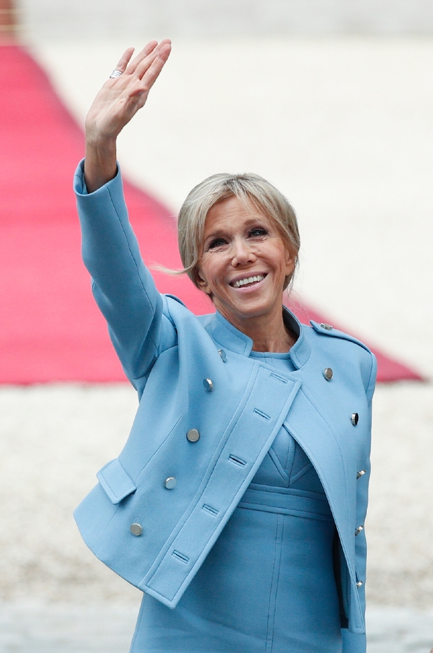 Brigitte Macron arrive à l'Élysée le 14 mai 2017, jour de l'investiture de son mari