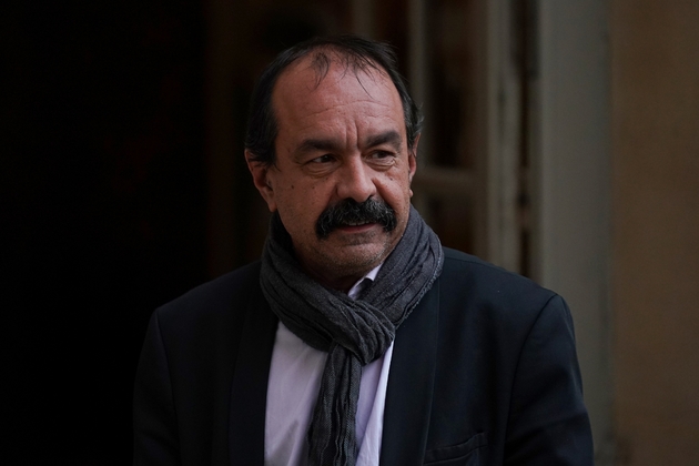 Le secrétaire général de la CGT Philippe Martinez arrive à Matignon pour une réunion le 19 décembre 2019, au 15e jour de grève contre la réforme des retraites