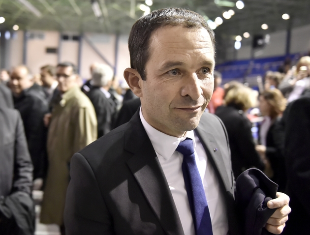 Le candidat PS à l'Elysée, Benoît Hamon, propose de supprimer l'immunité parlementaire, le 25 mars 2017 à  Mont-de-Marsan