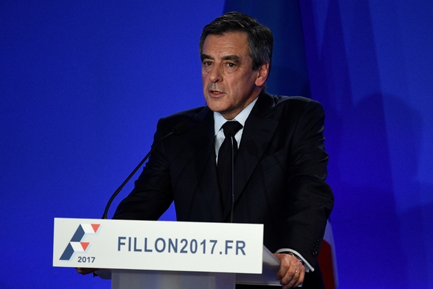 François Fillon donne une conférence de presse à Paris le 6 février 2017