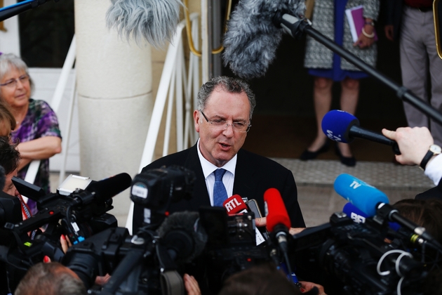 Le ministre de la cohésion des territoires Richard Ferrand, le 29 mai 2017 à Deauville (Calvados)