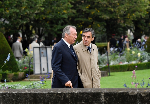 François Bayrou et François Fillon le 16 septembre 2016 à Paris 